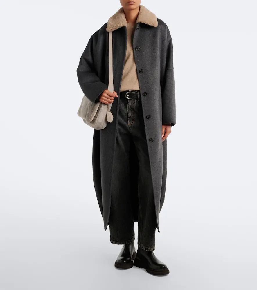 Brunello Cucinelli Medium shearling crossbody bag | Thumbnail 6 Brunello Cucinelli Medium shearling crossbody bag | Thumbnail 6