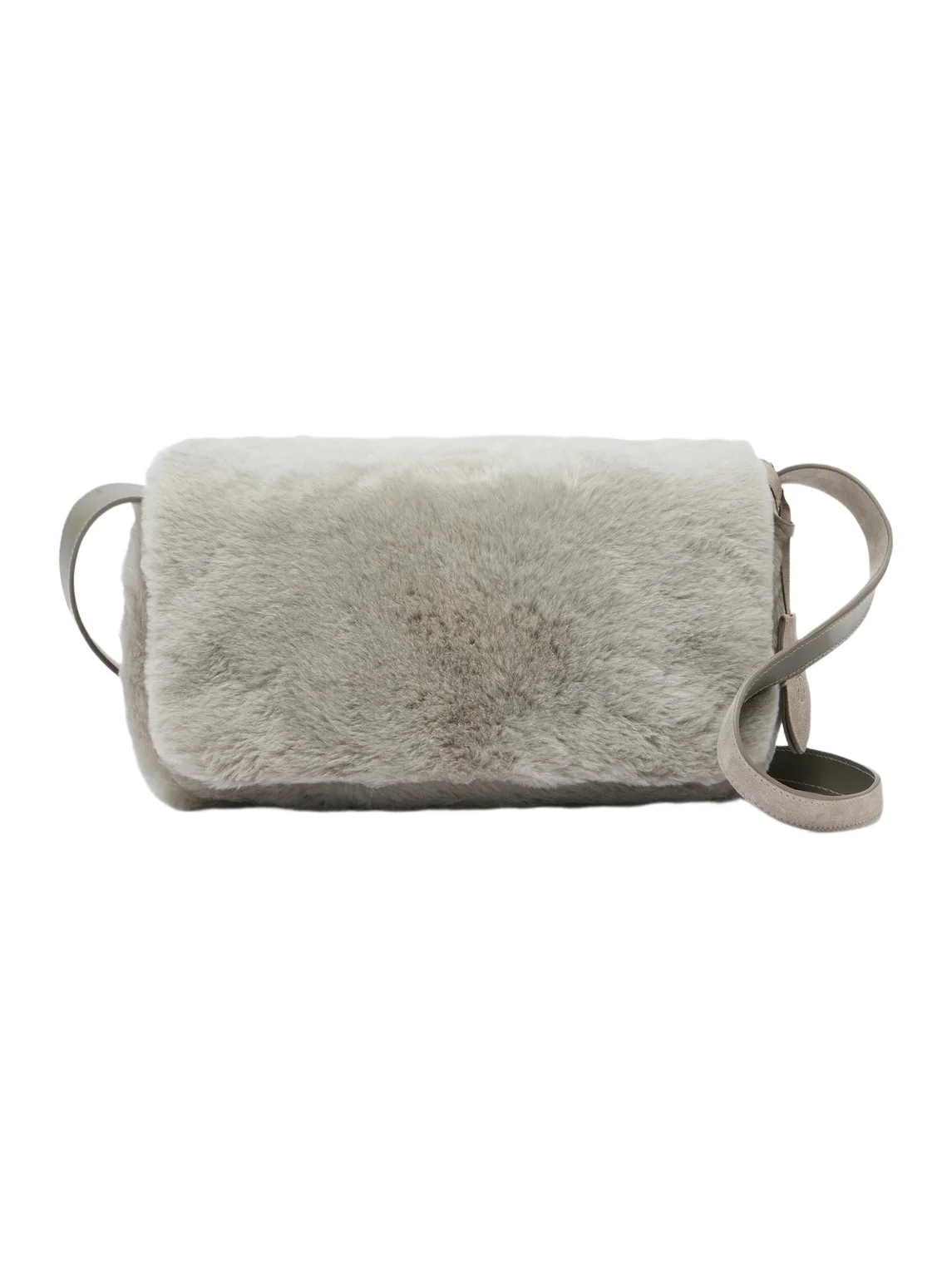 Medium shearling crossbody bag