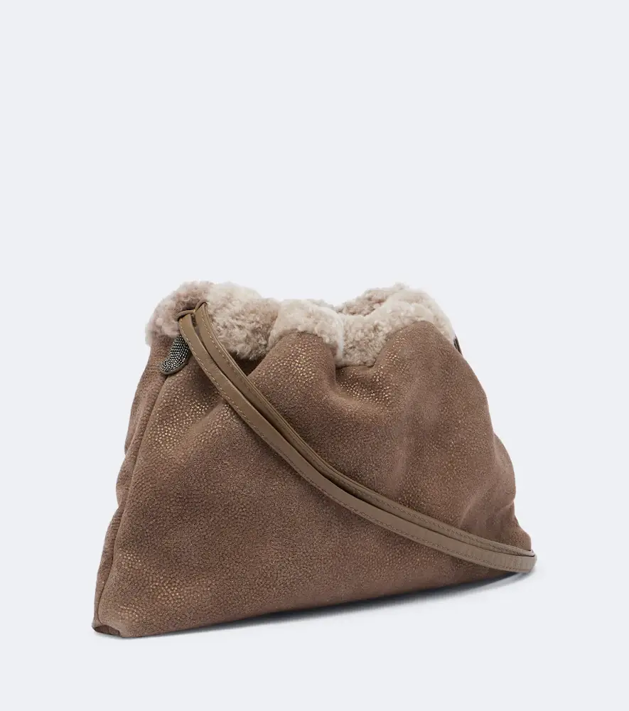 Brunello Cucinelli Mellow Monili Medium leather crossbody bag | Thumbnail 5 Brunello Cucinelli Mellow Monili Medium leather crossbody bag | Thumbnail 5