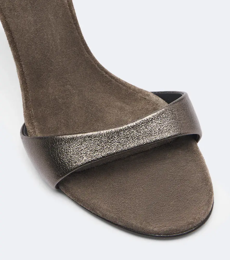 Brunello Cucinelli Monili metallic leather sandals | Thumbnail 4 Brunello Cucinelli Monili metallic leather sandals | Thumbnail 4