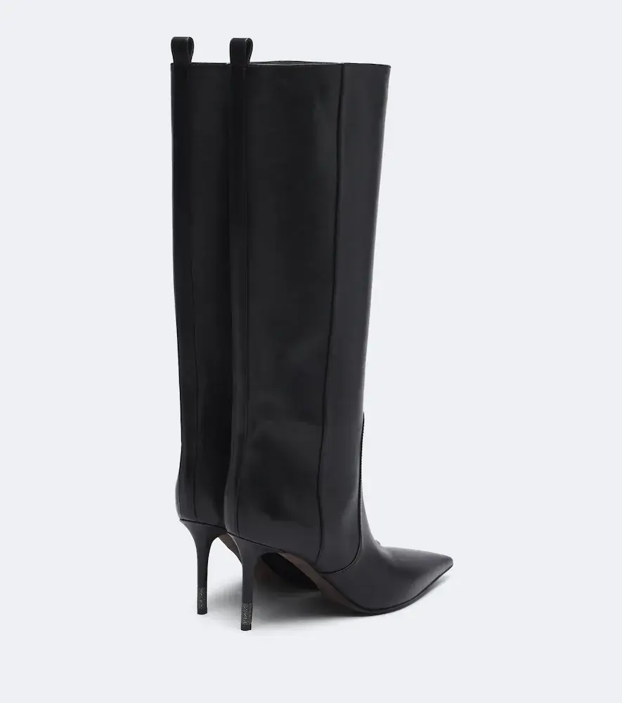Brunello Cucinelli Monili leather knee-high boots | Thumbnail 2 Brunello Cucinelli Monili leather knee-high boots | Thumbnail 2