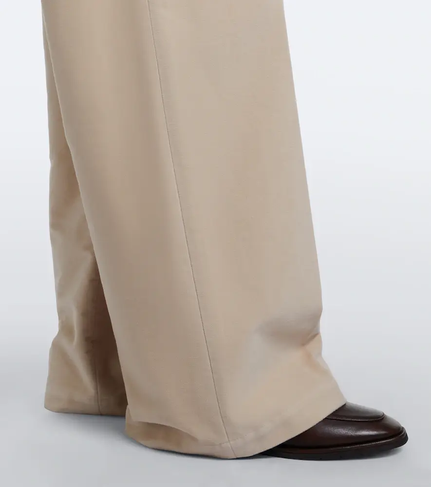 Brunello Cucinelli Cotton wide-leg pants | Thumbnail 4