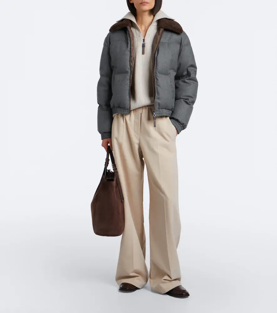 Brunello Cucinelli Cotton wide-leg pants | Thumbnail 6
