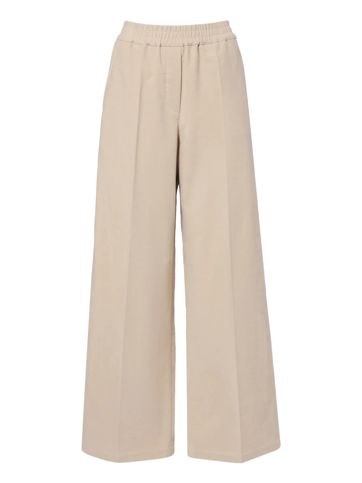 Cotton wide-leg pants
