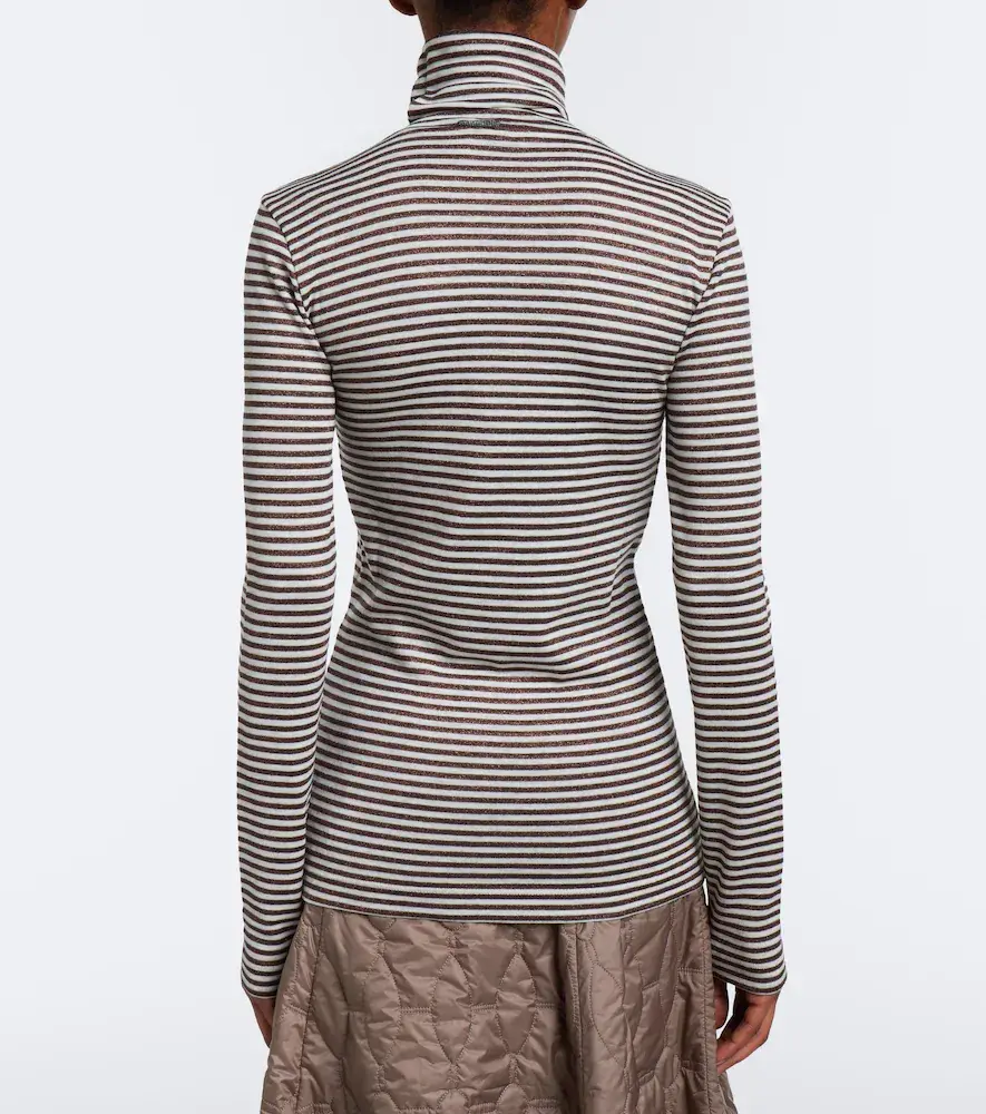 Brunello Cucinelli Striped wool-blend turtleneck sweater | Thumbnail 4 Brunello Cucinelli Striped wool-blend turtleneck sweater | Thumbnail 4