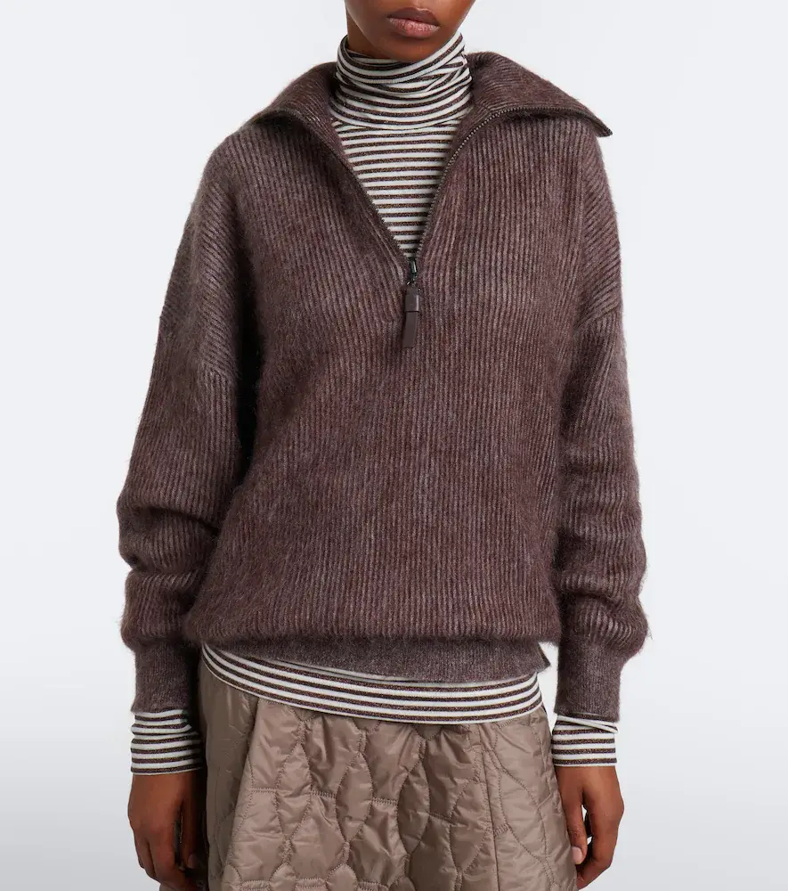 Brunello Cucinelli Striped wool-blend turtleneck sweater | Thumbnail 5 Brunello Cucinelli Striped wool-blend turtleneck sweater | Thumbnail 5