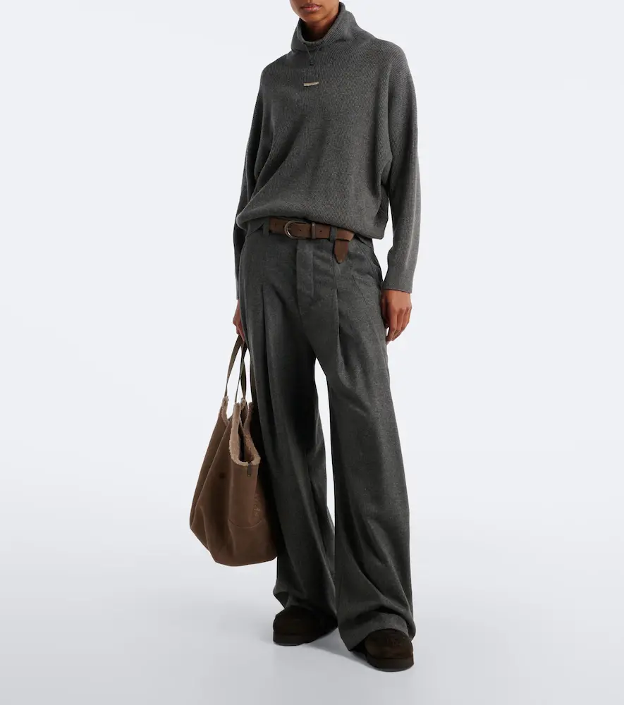 Brunello Cucinelli Wool, silk, and cashmere turtleneck sweater | Thumbnail 4