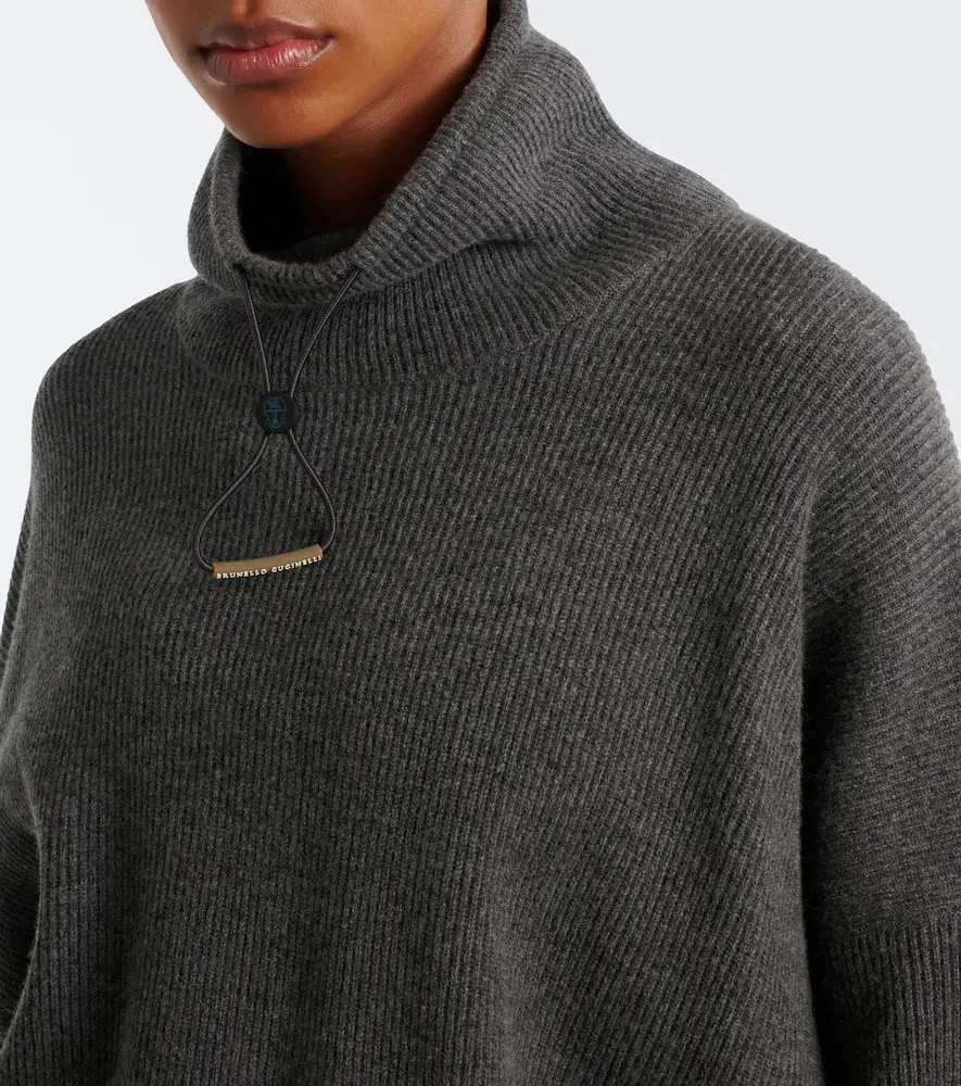 Brunello Cucinelli Wool, silk, and cashmere turtleneck sweater | Thumbnail 6
