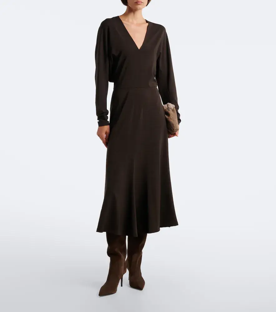 Brunello Cucinelli Monili midi dress | Thumbnail 2 Brunello Cucinelli Monili midi dress | Thumbnail 2