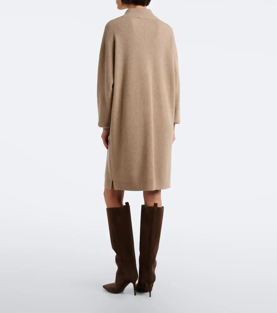 Brunello Cucinelli Monili wool, cashmere, and silk minidress | Thumbnail 4 Brunello Cucinelli Monili wool, cashmere, and silk minidress | Thumbnail 4