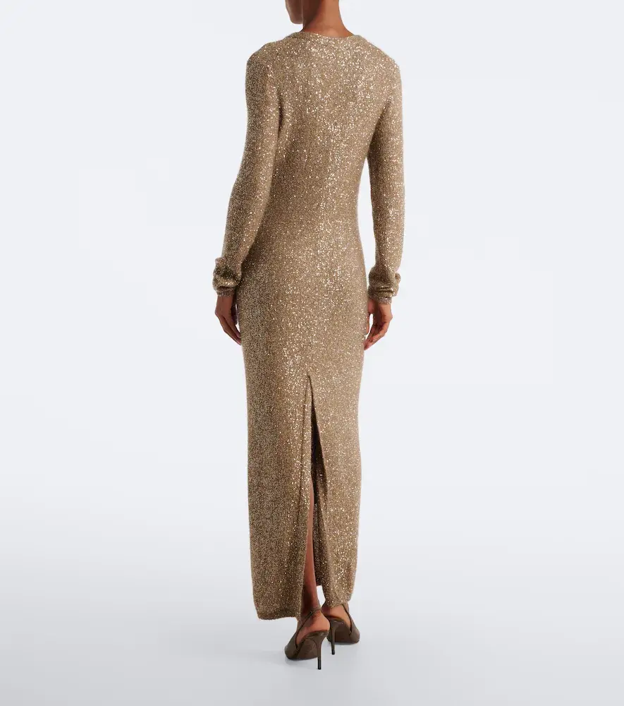 Brunello Cucinelli Sequined maxi dress | Thumbnail 3