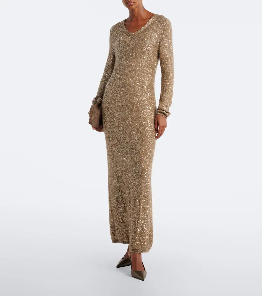 Brunello Cucinelli Sequined maxi dress | Thumbnail 6