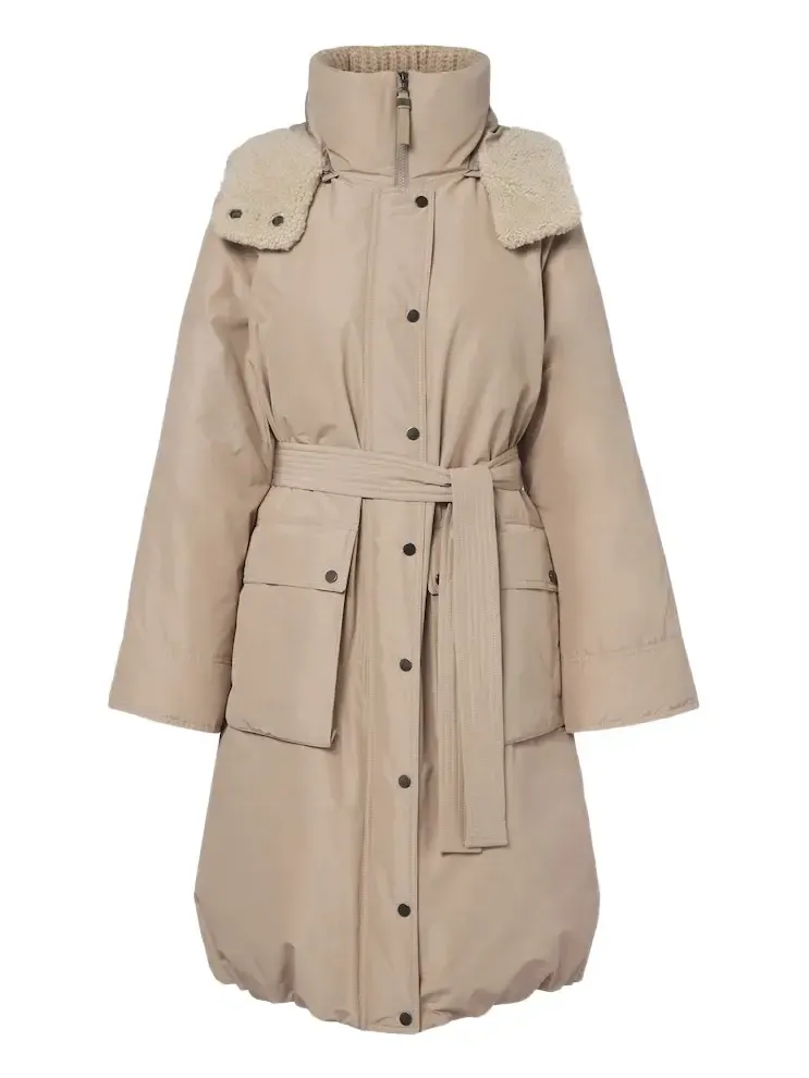 Monili hooded cotton-blend down coat Monili hooded cotton-blend down coat