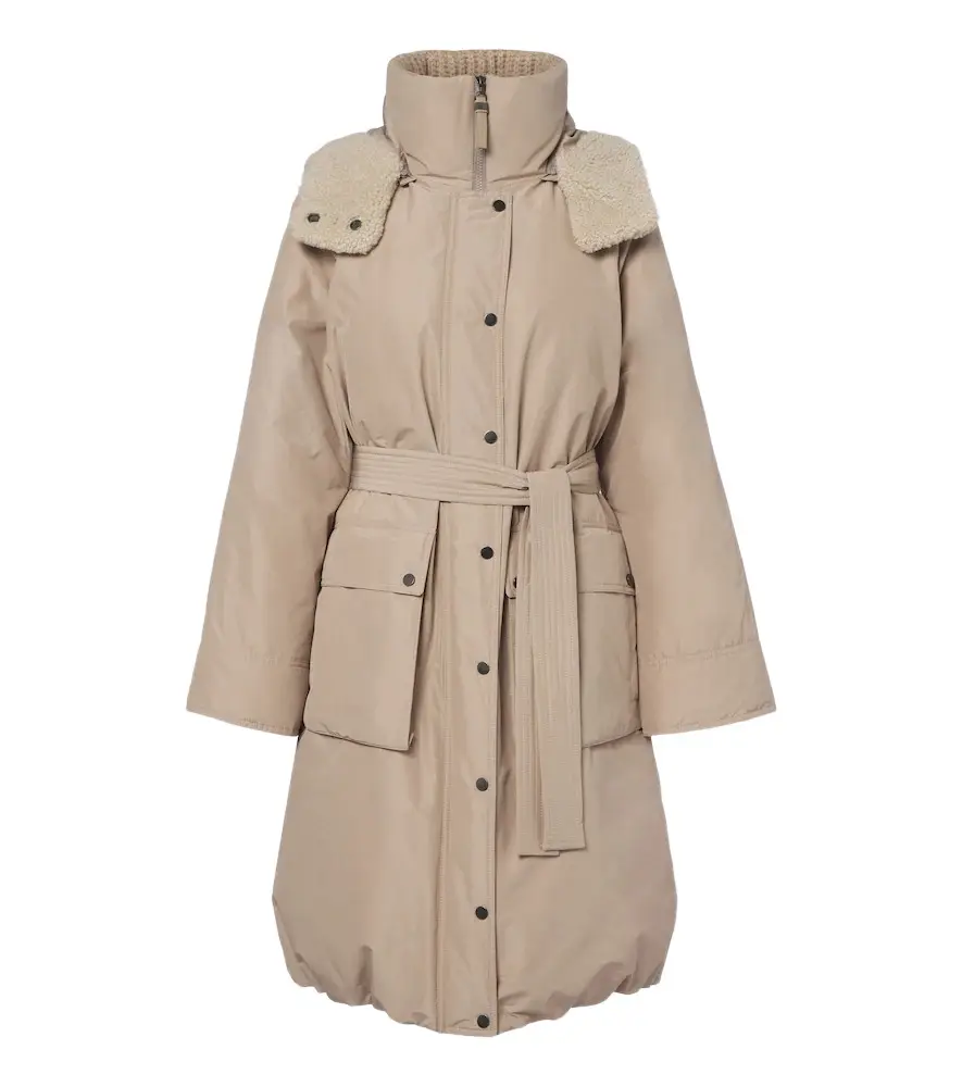 Monili hooded cotton-blend down coat Monili hooded cotton-blend down coat