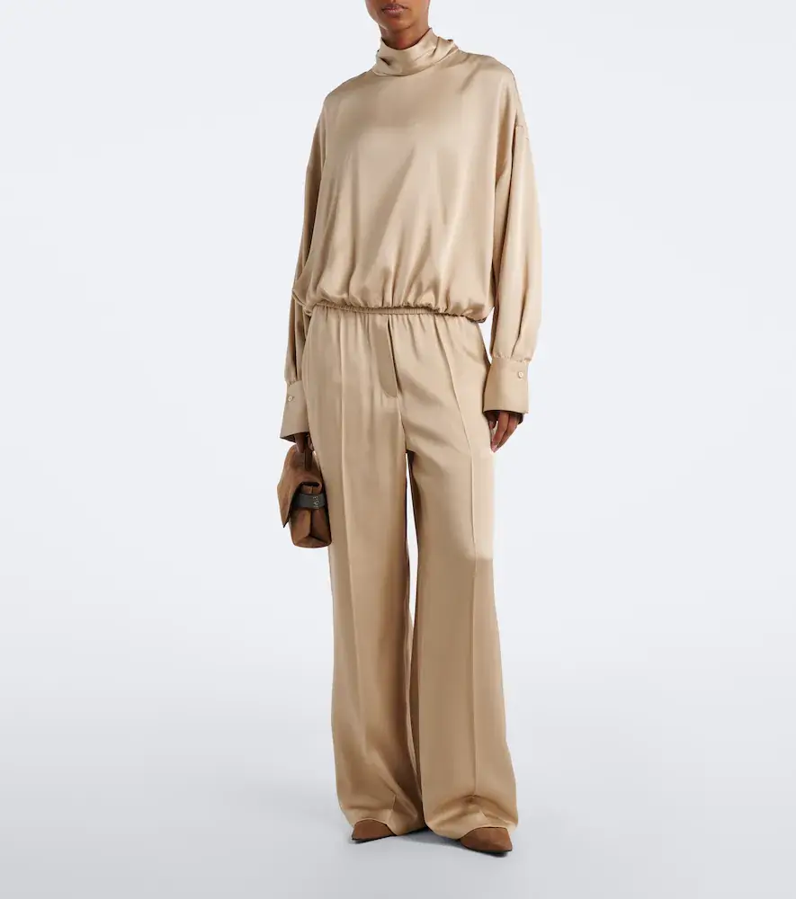 Brunello Cucinelli Silk satin blouse | Thumbnail 3