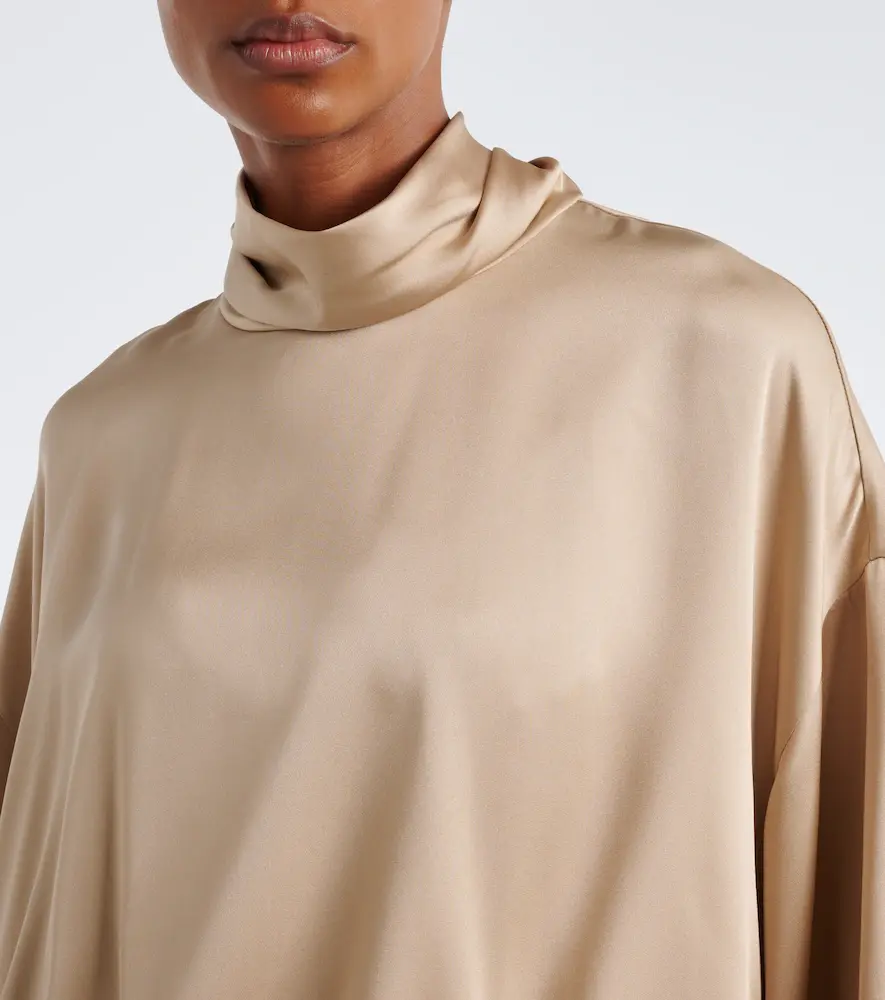 Brunello Cucinelli Silk satin blouse | Thumbnail 6
