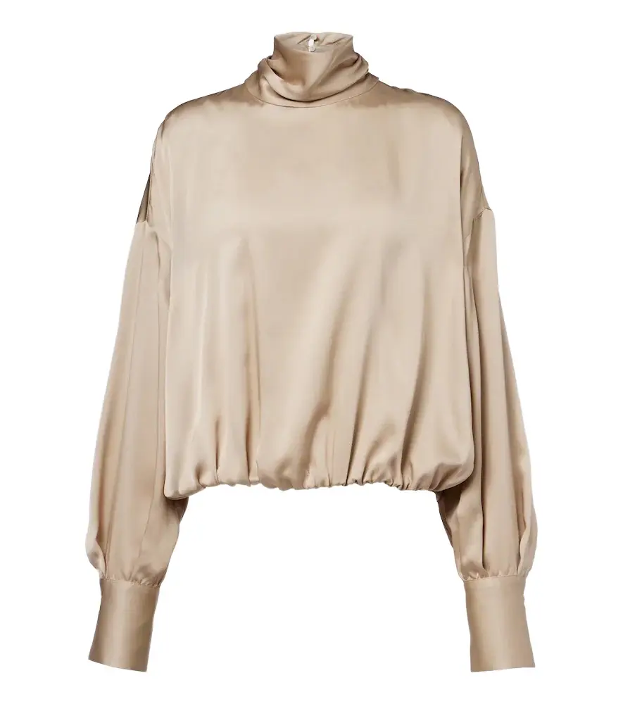 Silk satin blouse