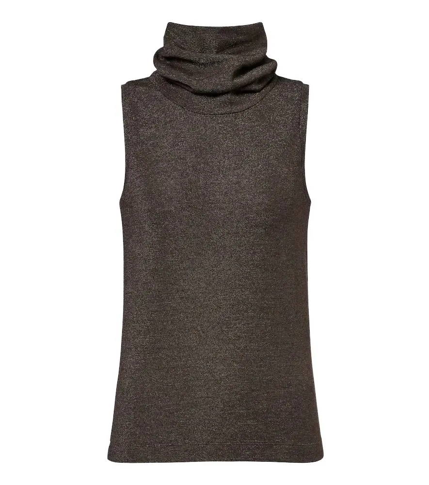 Wool-blend turtleneck top Wool-blend turtleneck top