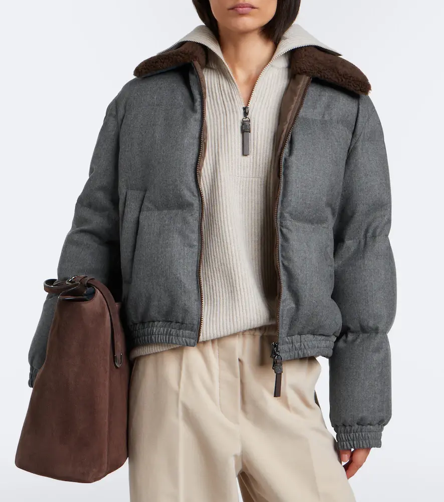 Brunello Cucinelli Monili virgin wool down jacket | Thumbnail 2 Brunello Cucinelli Monili virgin wool down jacket | Thumbnail 2
