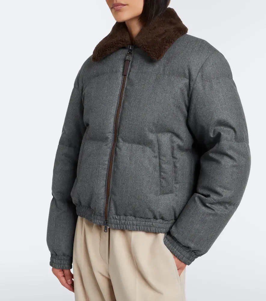 Brunello Cucinelli Monili virgin wool down jacket | Thumbnail 4 Brunello Cucinelli Monili virgin wool down jacket | Thumbnail 4