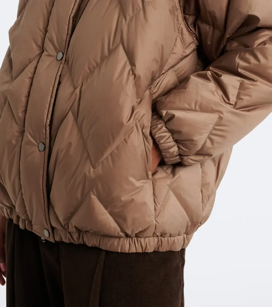 Brunello Cucinelli Shearling-trimmed quilted down jacket | Thumbnail 6 Brunello Cucinelli Shearling-trimmed quilted down jacket | Thumbnail 6