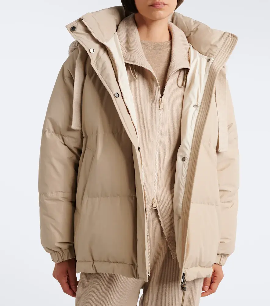 Brunello Cucinelli Hooded cotton-blend down jacket | Thumbnail 5