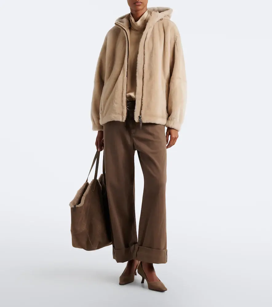 Brunello Cucinelli Monili hooded shearling jacket | Thumbnail 2 Brunello Cucinelli Monili hooded shearling jacket | Thumbnail 2