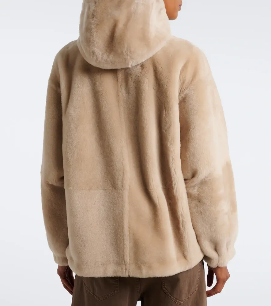 Brunello Cucinelli Monili hooded shearling jacket | Thumbnail 4 Brunello Cucinelli Monili hooded shearling jacket | Thumbnail 4