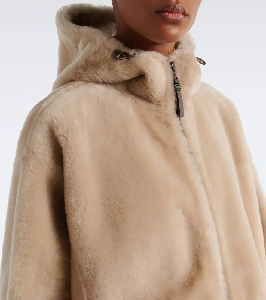 Brunello Cucinelli Monili hooded shearling jacket | Thumbnail 6 Brunello Cucinelli Monili hooded shearling jacket | Thumbnail 6