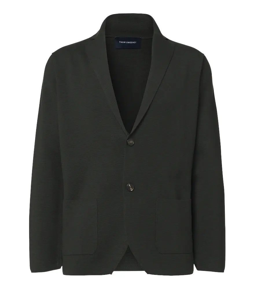 Thom Sweeney Knitted wool blazer