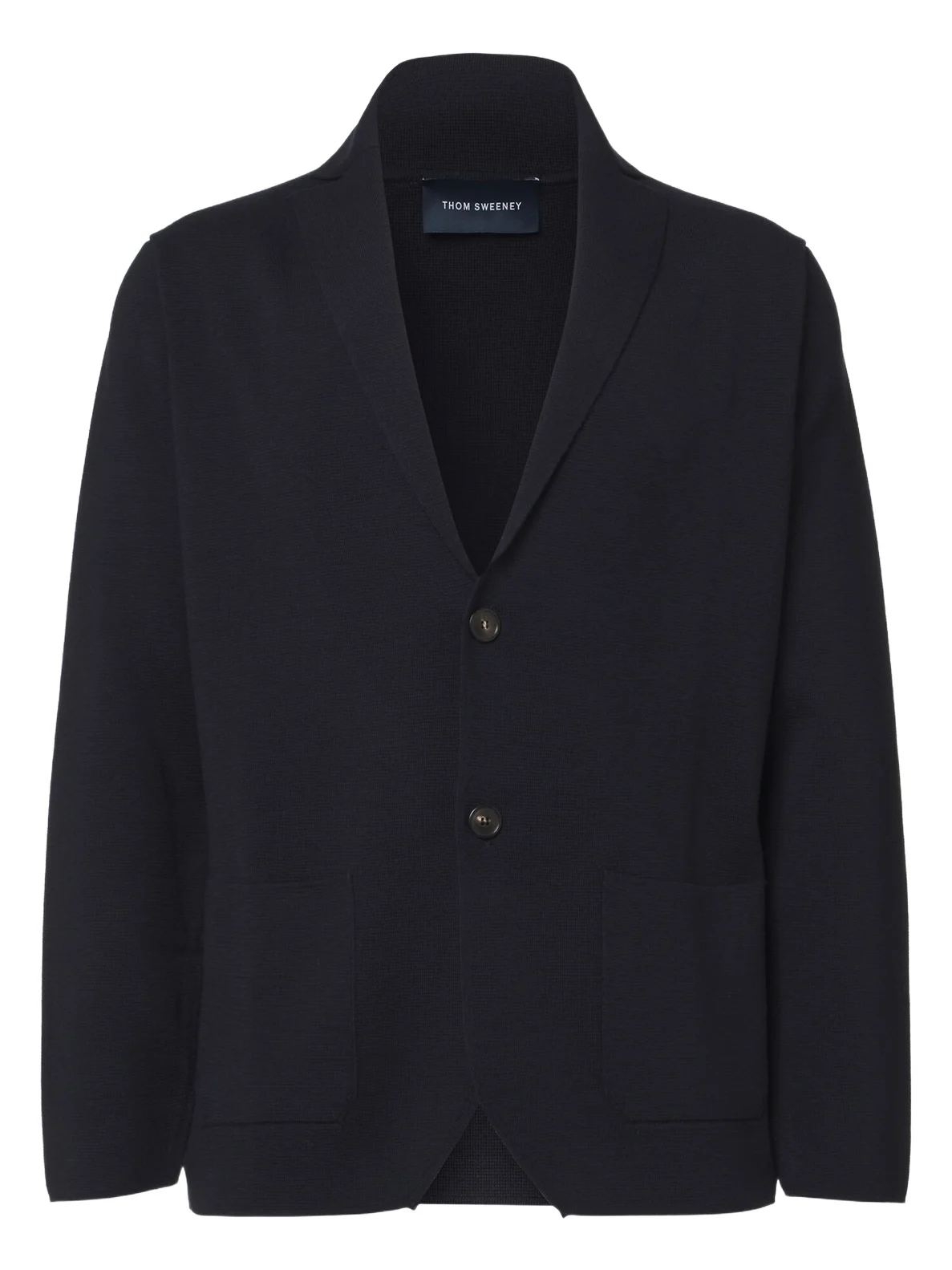 Knitted wool blazer