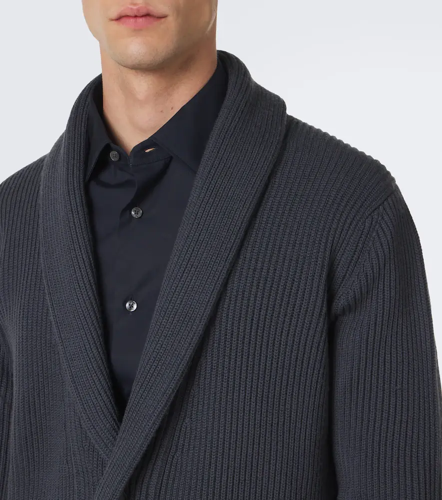 Thom Sweeney Ribbed-knit wool cardigan | Thumbnail 2 Thom Sweeney Ribbed-knit wool cardigan | Thumbnail 2