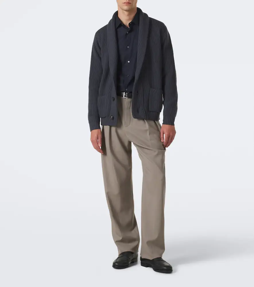 Thom Sweeney Ribbed-knit wool cardigan | Thumbnail 4 Thom Sweeney Ribbed-knit wool cardigan | Thumbnail 4