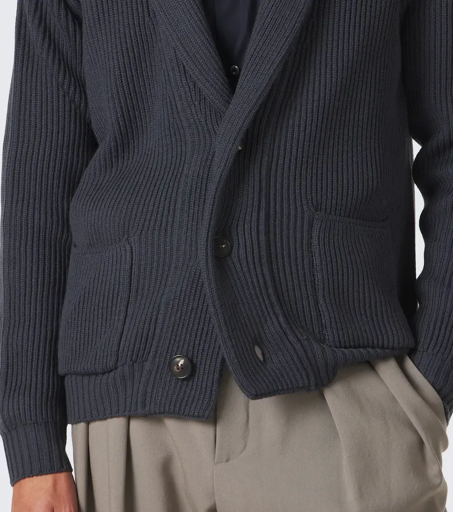 Thom Sweeney Ribbed-knit wool cardigan | Thumbnail 5 Thom Sweeney Ribbed-knit wool cardigan | Thumbnail 5