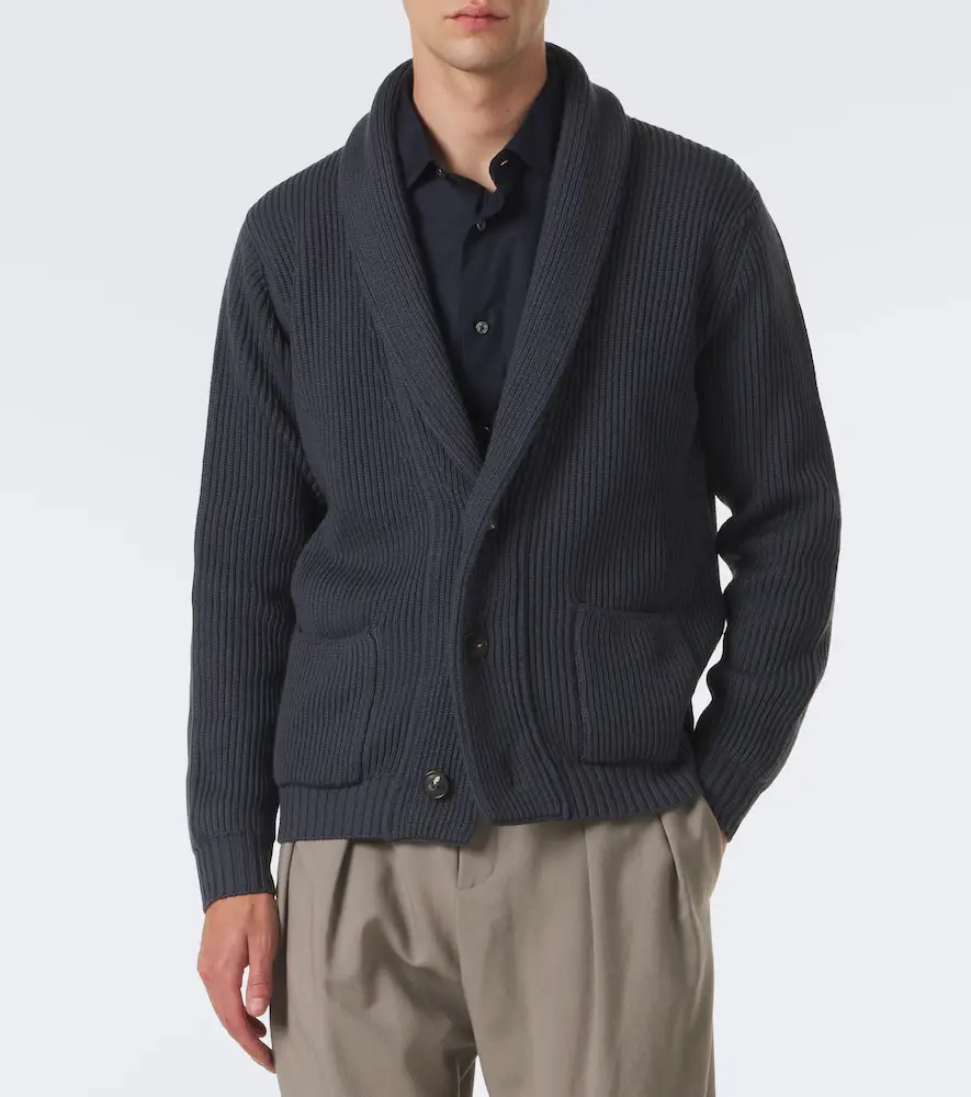 Thom Sweeney Ribbed-knit wool cardigan | Thumbnail 6 Thom Sweeney Ribbed-knit wool cardigan | Thumbnail 6
