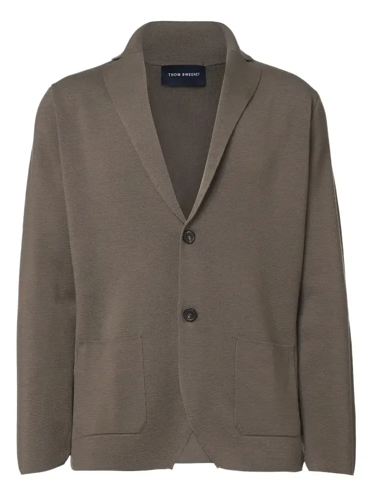 Thom Sweeney Knitted wool blazer
