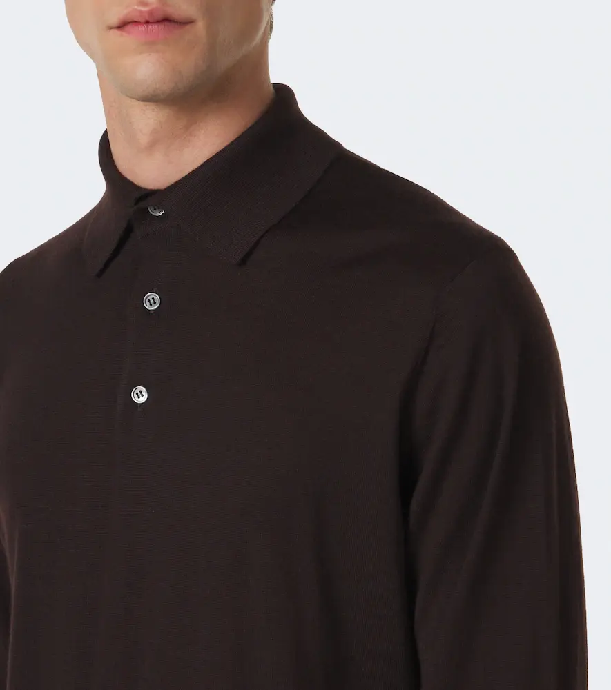 Thom Sweeney Cashmere and silk polo sweater | Thumbnail 3 Thom Sweeney Cashmere and silk polo sweater | Thumbnail 3