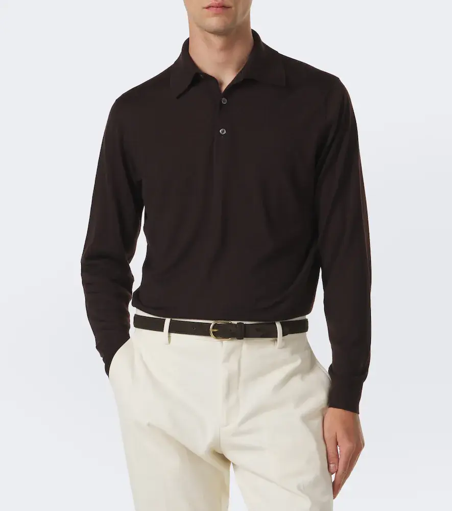 Thom Sweeney Cashmere and silk polo sweater | Thumbnail 4 Thom Sweeney Cashmere and silk polo sweater | Thumbnail 4