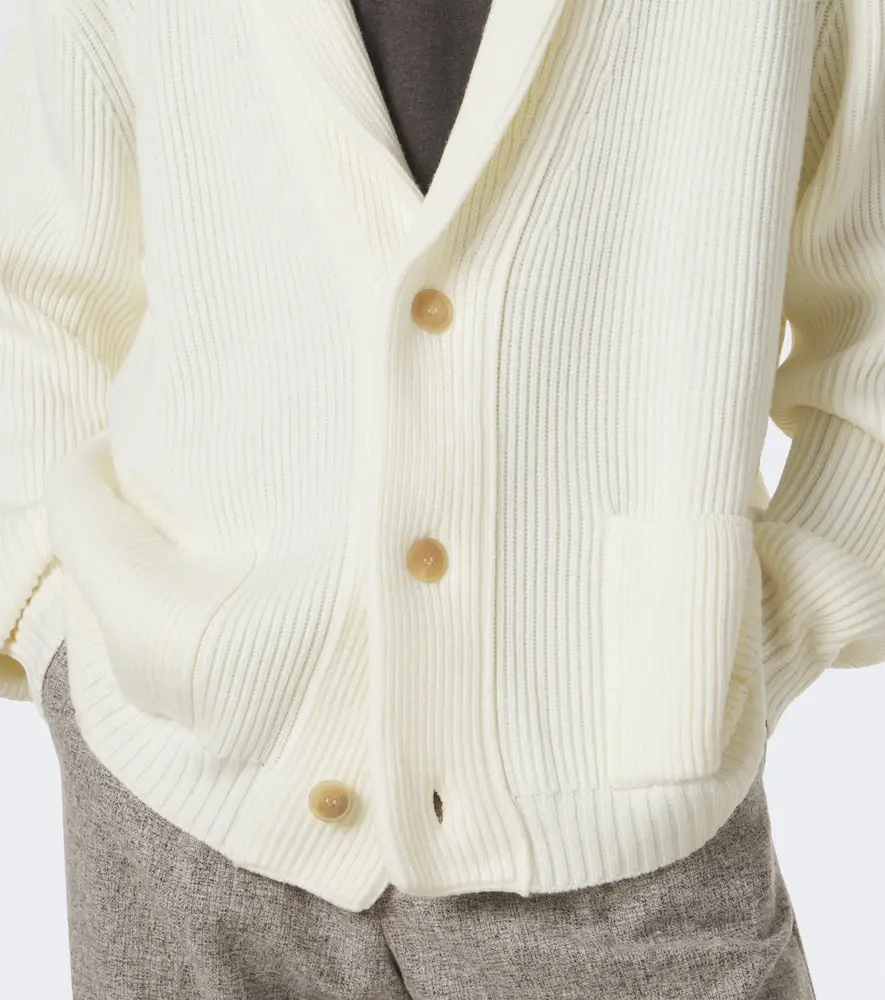Thom Sweeney Ribbed-knit wool cardigan | Thumbnail 2 Thom Sweeney Ribbed-knit wool cardigan | Thumbnail 2