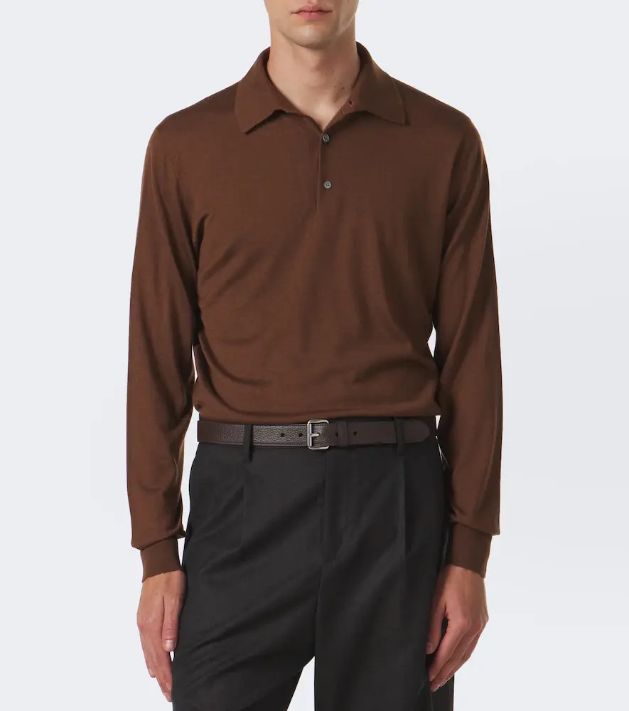 Thom Sweeney Cashmere and silk polo sweater | Thumbnail 2 Thom Sweeney Cashmere and silk polo sweater | Thumbnail 2
