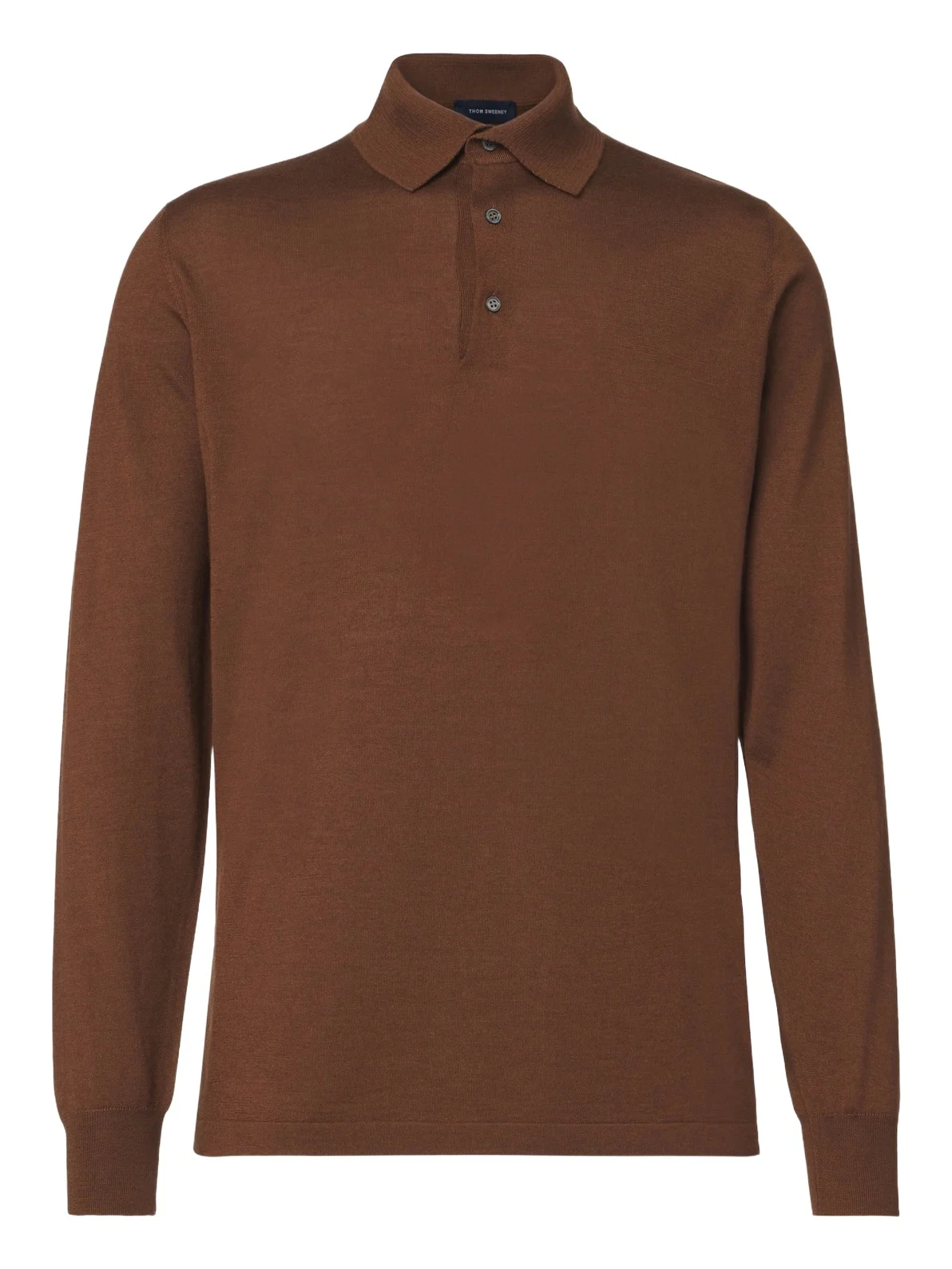 Thom Sweeney Cashmere and silk polo sweater