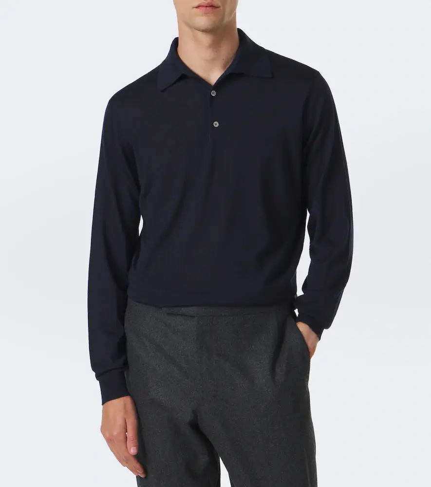 Thom Sweeney Cashmere and silk polo sweater | Thumbnail 2 Thom Sweeney Cashmere and silk polo sweater | Thumbnail 2
