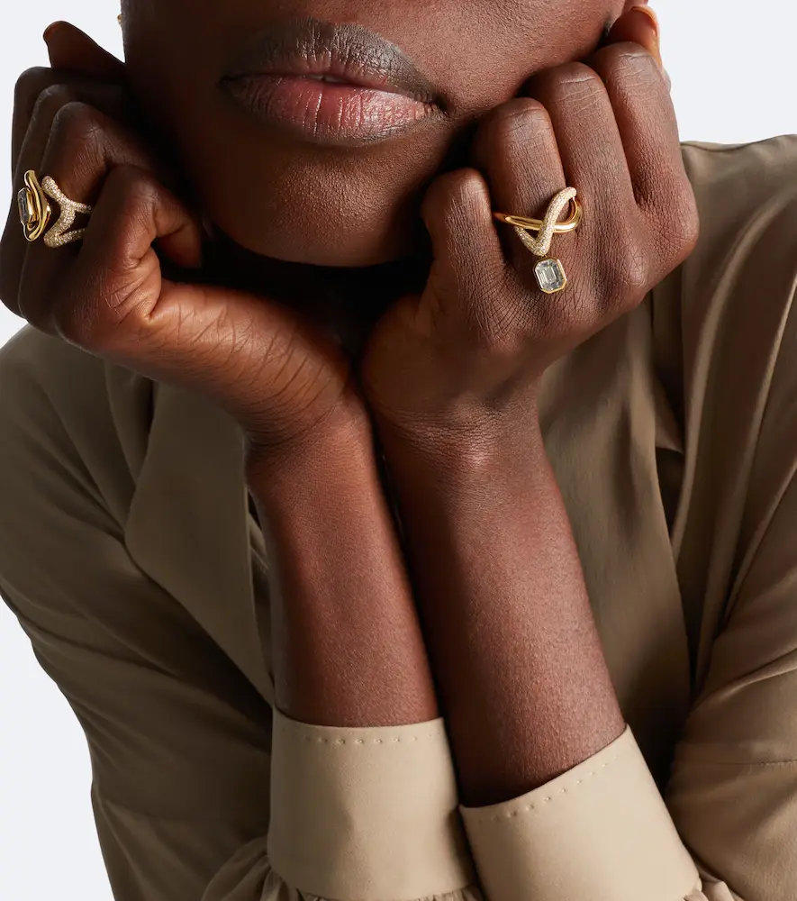 SHAY JEWELRY Floating Zar 18kt gold ring with diamonds | Thumbnail 3 SHAY JEWELRY Floating Zar 18kt gold ring with diamonds | Thumbnail 3