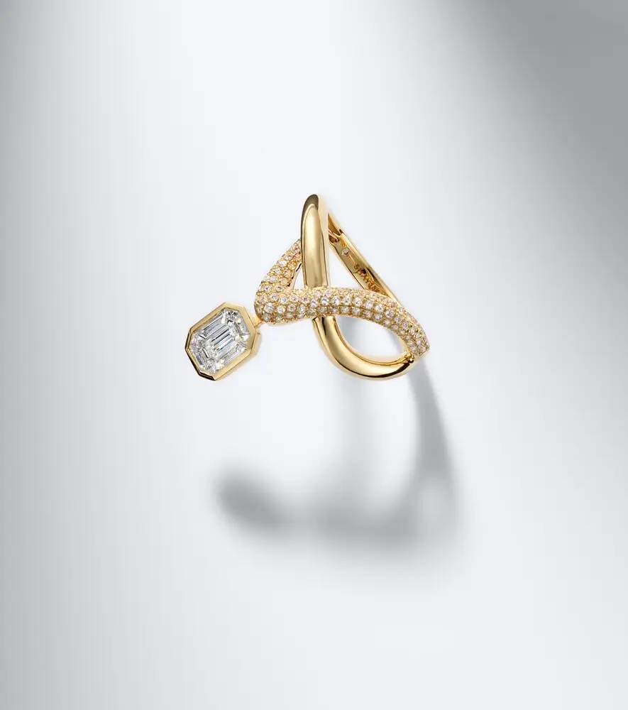 SHAY JEWELRY Floating Zar 18kt gold ring with diamonds | Thumbnail 4 SHAY JEWELRY Floating Zar 18kt gold ring with diamonds | Thumbnail 4