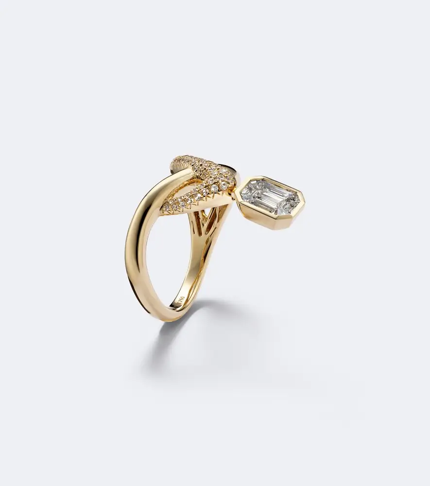 SHAY JEWELRY Floating Zar 18kt gold ring with diamonds | Thumbnail 5 SHAY JEWELRY Floating Zar 18kt gold ring with diamonds | Thumbnail 5