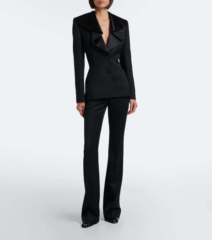 Alexander McQueen Wool flared pants | Thumbnail 5 Alexander McQueen Wool flared pants | Thumbnail 5