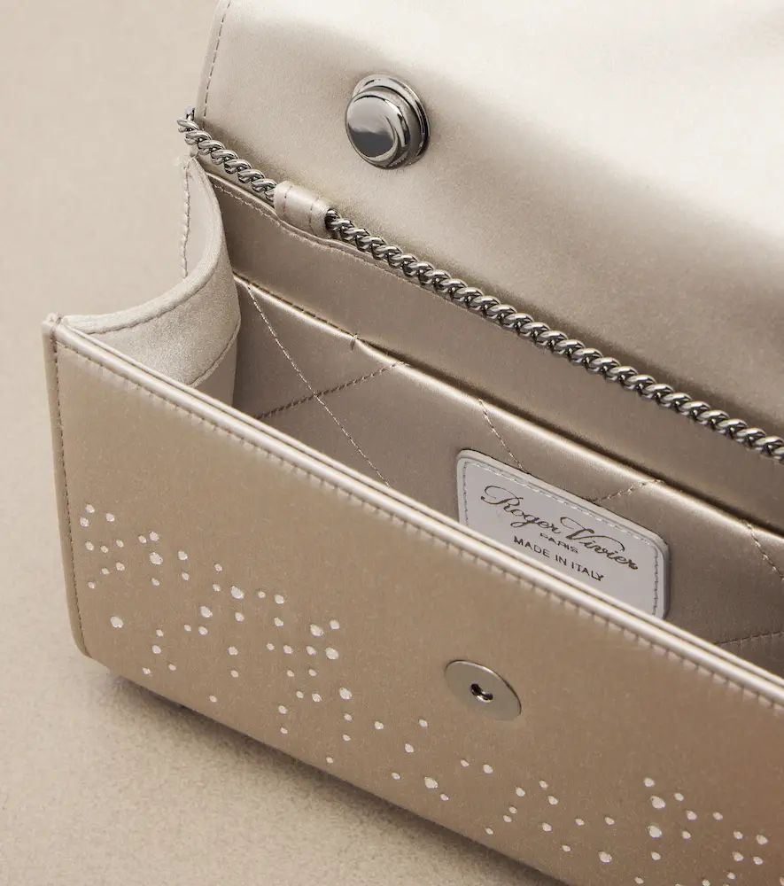 Roger Vivier Envelope embellished satin top-handle bag | Thumbnail 3 Roger Vivier Envelope embellished satin top-handle bag | Thumbnail 3