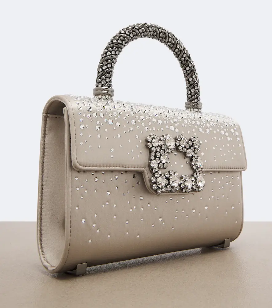 Roger Vivier Envelope embellished satin top-handle bag | Thumbnail 4 Roger Vivier Envelope embellished satin top-handle bag | Thumbnail 4