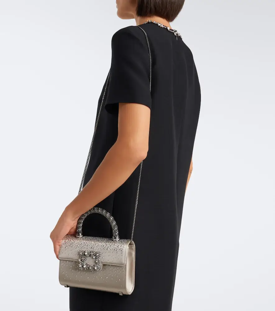 Roger Vivier Envelope embellished satin top-handle bag | Thumbnail 5 Roger Vivier Envelope embellished satin top-handle bag | Thumbnail 5