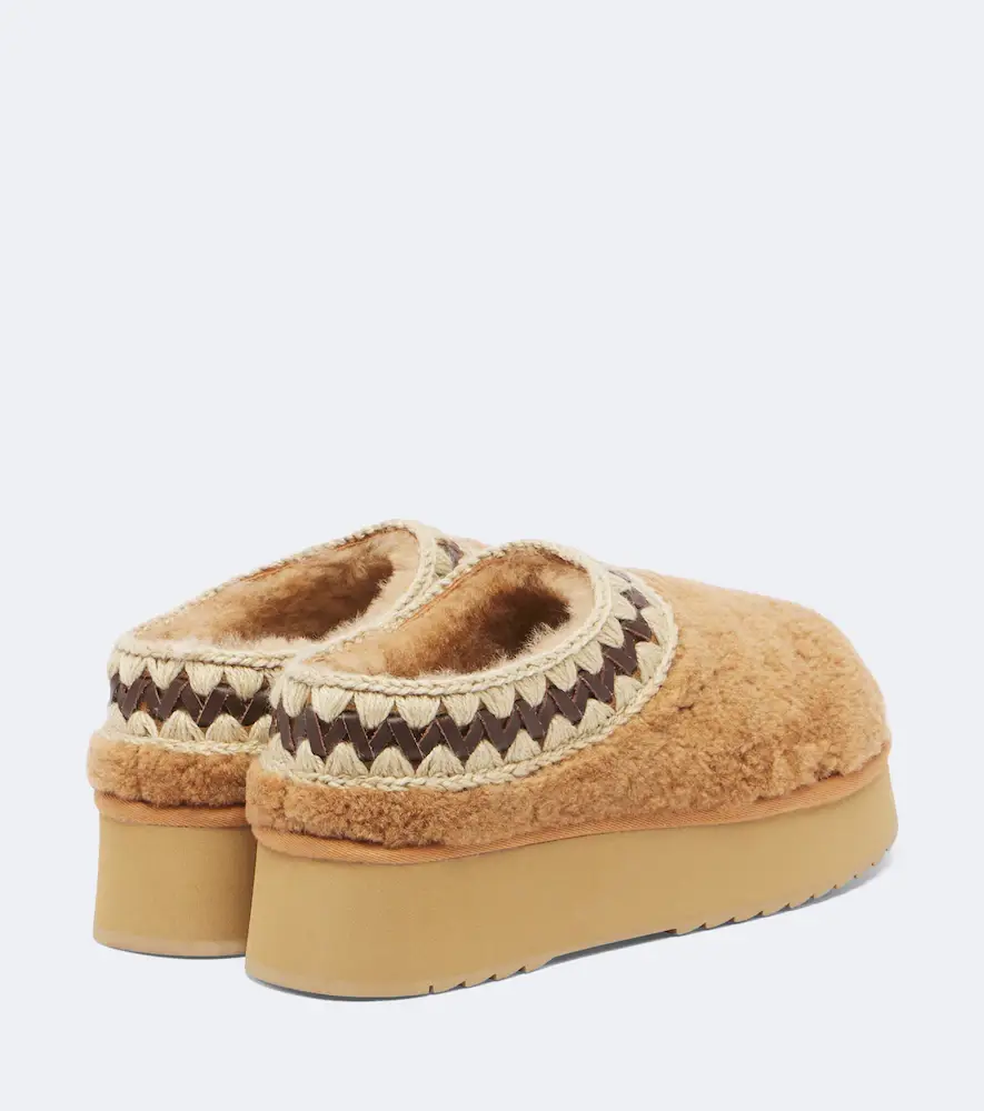 MOU Shearling platform mules | Thumbnail 2 MOU Shearling platform mules | Thumbnail 2